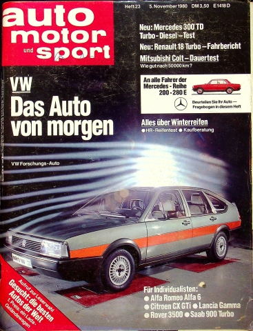 Deckblatt Auto Motor und Sport (23/1980)